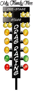 My Family Tree Drag Racing Christmas Tree Decal - Picture 1 of 8