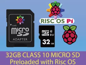 RISC OS for Raspberry Pi Preloaded Class 10 Micro SD - Picture 1 of 10