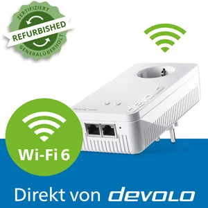 devolo Magic 2 WiFi 6 Powerline 2400 Mbps Mesh WLAN Verstärker 1x Adapter - Bild 1 von 7