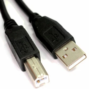 2 x USB 2M long Printer Scanner Cable 2.0 24AWG Lead A to B HP, Brother, Lexmark - Picture 1 of 1
