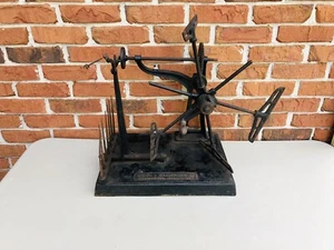 Antique Rare Brown and Sharpe Yarn Winder Industrial Textiles Cast Iron - Picture 1 of 13
