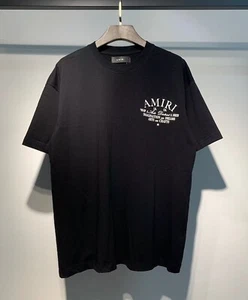 AMIRI Short Sleeve Retro Cotton T-Shirt Black Size XL - Picture 1 of 2
