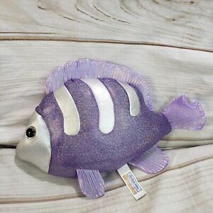 Animal Alley Purple Fish Plush Stuffed Animal 10 Inch Shimmer Iridescent 2000