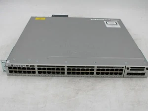 Cisco Catalyst 3850 WS-C3850-48U-S 48 Port Gigabit Network Switch C3850-NM2-10G - Picture 1 of 3