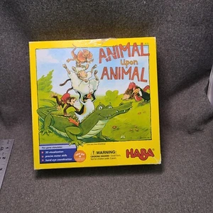 Animal Upon Animal HABA Madera Apilamiento Equilibrio Destreza Juego COMPLETO - Imagen 1 de 5