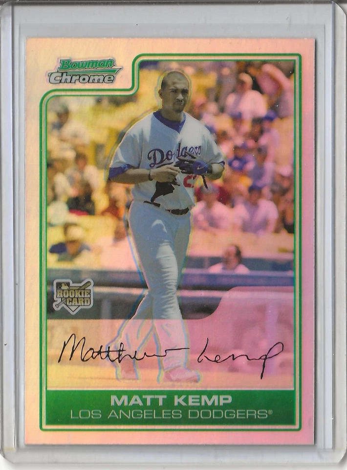 2006 Bowman Draft Picks & Prospects - Chrome Refractor #BDP1 Matt Kemp RC - Image 1 of 2
