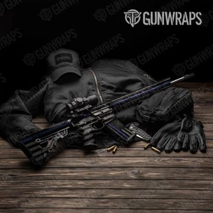 GunWraps Patriotic Police Service Premium AR-15 Vinyl Gun Wrap Skin Matte USA - Picture 1 of 1