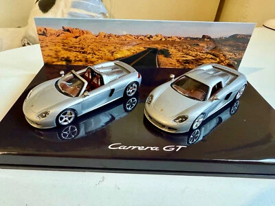 MINICHAMPS WAP02010314 SET 2 PORSCHE CARRERA GT GRIGIO MET. 1/43 - Immagine 1 di 4