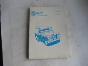 VINTAGE LAND ROVER SERIES 3 PARTS CATALOGUE. No RTC 9007 c1973. - Picture 1 of 11