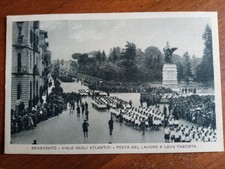 1938 Benevento - v.le degli Atlantici - festa del lavoro e leva fascista