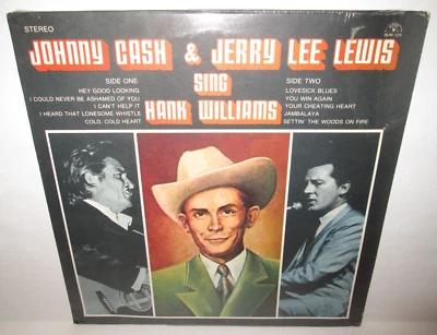 Johnny Cash & Jerry Lee Lewis Sing Hank Williams LP Sun Records Sealed Foto 1 de 4