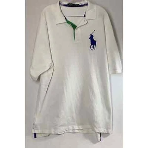 Polo Ralph Lauren Polo Shirt Size 2XLT/TGL Men’s Short Sleeve White Golf - Picture 1 of 5