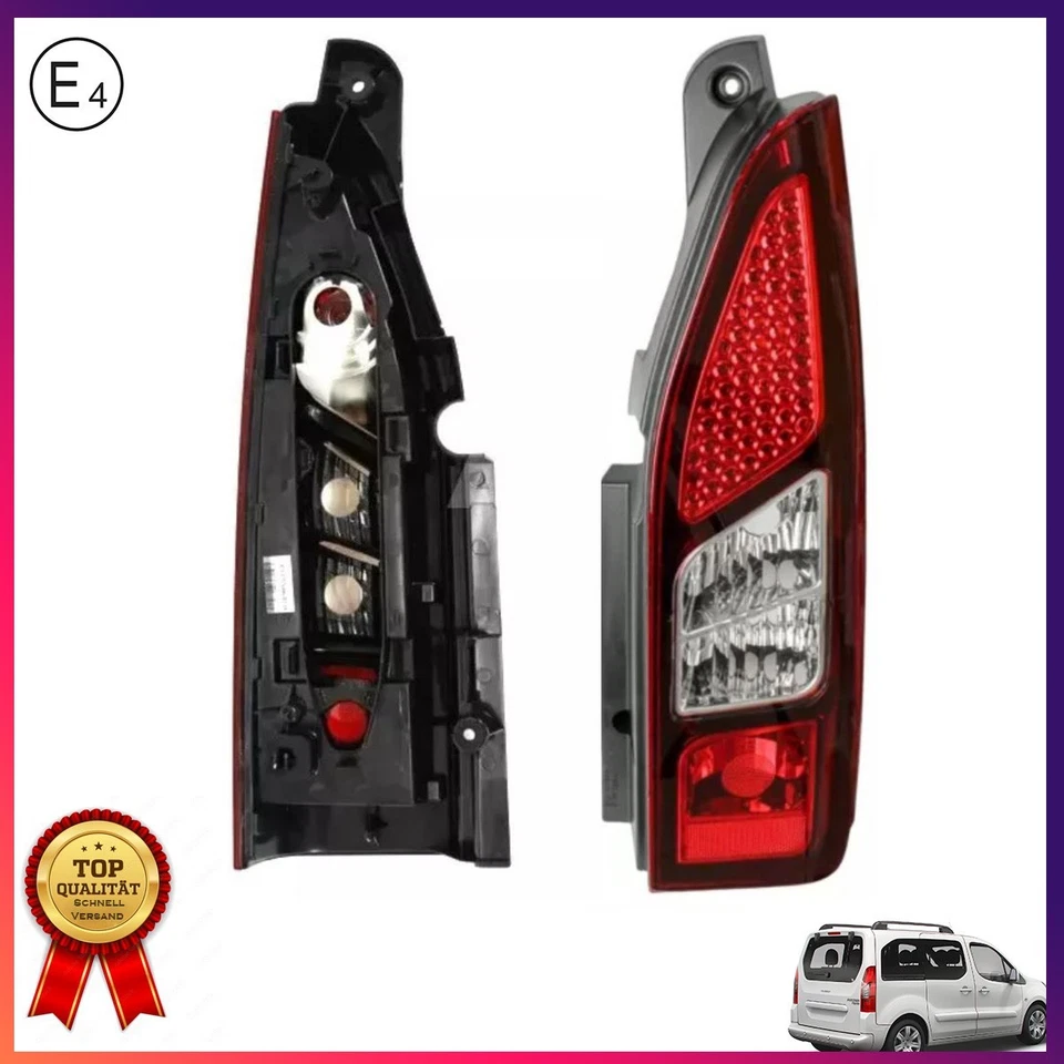 Citroen Berlingo Peugeot Partner Tepee Right Tail Light 9677205080 - Image 1 of 4