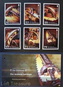 Guernsey Stamps: "Europa CEPT - Musical Instruments" MNH Presentation Pack 2014 - Picture 1 of 6