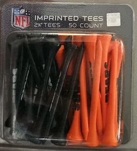 NEW Chicago Bears Imprinted Golf Tees, 50 Team Golf Football NFL 2.75" - Picture 1 of 5