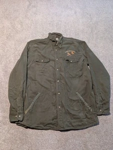 Beretta Jacket Mens XL Green Flannel Lined Hunting Shacket Chore Barn Field Coat - Picture 1 of 9