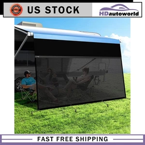 8' Oxford 19FT Outdoor Camper PVC Fabric RV Awning Fabric - Picture 1 of 11