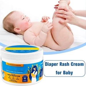 Diaper Rash Cream for Baby 8 Oz Zinc Oxide Oint ment Soothes Treats Prevents - Picture 1 of 8
