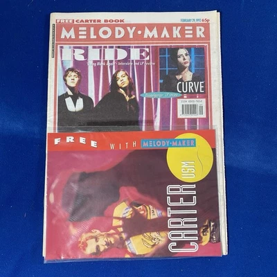 Melody Maker February 29, 1992 RIDE + CARTER USM BOOK - Image 1 of 4