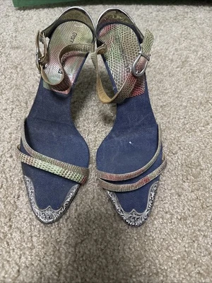 Gianmarco Lorenzi Stiletto Heels Leather Pumps Sandals Women EU 38 - Image 1 of 4