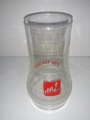 7-Up Upside Down Glass The Uncola 7-Up 1970s Vintage Glass 16 oz 6”Tall Rare - Image 1 of 4