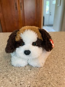 Ty Beanie Classic 2009 Yodeler Plush Floppy St. Bernard Dog Brown White 14" - Picture 1 of 7