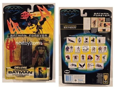 "Batman Forever" Deluxe Lightwing Batman 1995 Kenner Empleado Muestra COMO NUEVO AFA? Foto 1 de 4