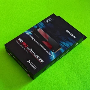 Samsung 990 Pro 4TB NVMe M.2 SSD with Heatsink - Brand New & Sealed FREE P&P - Afbeelding 1 van 5