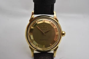 Omega Constellation 18K, Pie Pan Arrow Head Dial, 14381/82 with box, serviced - Picture 1 of 15