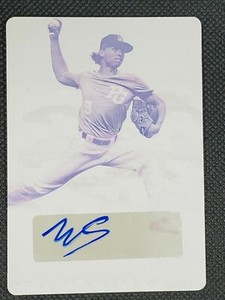 WES SCOTT 2018 Leaf Perfect Game RC AUTO PRINTING PLATE SP #1/1 Wesley Arizona