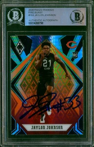 JAYLON JOHNSON Signed 2020 Panini Phoenix Fire Burst #164 Slabbed Auto RC BAS - Picture 1 of 2