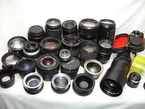 Mixed mount lens lot - 11 lenses for parts / repair - Picture 1 of 19