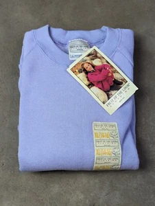 Youth XL Fruit Of The Loom Blank Sweatshirt Purple NOS - Picture 1 of 7