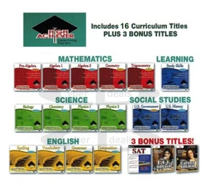 High School Sciences + Many More Core Subjects Grades 9-12 PC Windows Sealed New - Picture 1 of 5