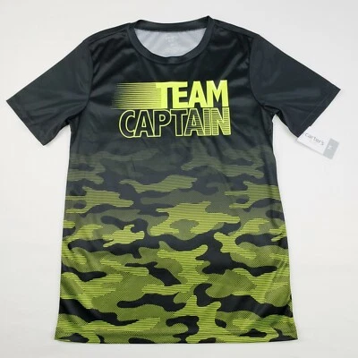 Carter's Boys Camo Team Captain Jersey Tee Top Size 14 NWT Black Sweat-proof  - Image 1 of 3