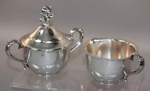 Zuccheriera e cremoso vintage placcato argento - Foto 1 di 3