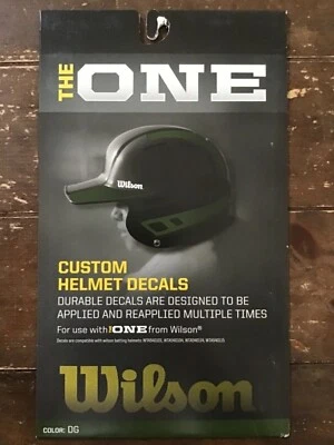 *NEW* THE ONE Custom Baseball/Softball Helmet Decal Dark Green  BB4 - Image 1 of 2