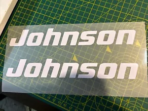 2X Johnson outboard engine decal sticker kit - Picture 1 of 4