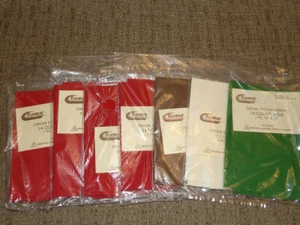 Lot 7 Packages Aida Cloth 11 & 14 Ct Cross Stitch Fabric Green Red Brown White - Picture 1 of 6