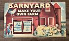 Vintage Barnyard Make Your Own Farm Die Cut Out Paper Model J.L. Schilling Co.