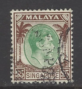 SINGAPORE MALAYA # 20 ( Perf 14 ) Used KING GEORGE VI - Picture 1 of 1