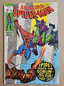 AMAZING SPIDER-MAN #97 VF (8.0) JUNE 1971 GREEN GOBLIN MARVEL COMICS ** - Picture 1 of 3