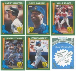 Dave Parker #13 1990 Topps Batting Leaders green