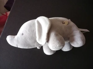 Carters Just One You 10” Musical Gray Elephant Wind-up Stuffed Animal Plush - Picture 1 of 15