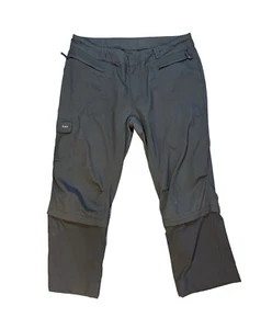 REI Convertible Zip Off Shorts Cargo Pants Trail Hiking Womens Size 16 Gray Blue - Picture 1 of 14