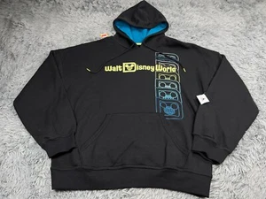 NEW Walt Disney World Hoodie Adult Medium Black Mickey Mouse Puffy ink 1971 - Picture 1 of 11