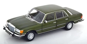 1:18 Norev Mercedes 350 SE W116 US-Version 1973 darkgreen-metallic - Picture 1 of 8