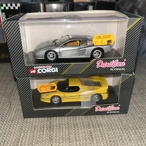 Corgi Ferrari 512M Silver Detail Cars 1/43 Yellow F50 New Boxed JOBLOT - Picture 1 of 3