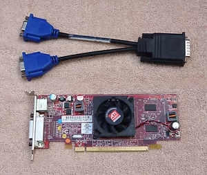 HP ATI Radeon HD 4550 512MB Video Card DMS-59 Low Profile w/ Cable 584217-001 - Picture 1 of 3