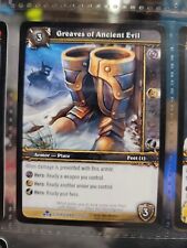 World of Warcraft Tcg Scourgewar 220/270 Greaves of Ancient Evil RARE WOW